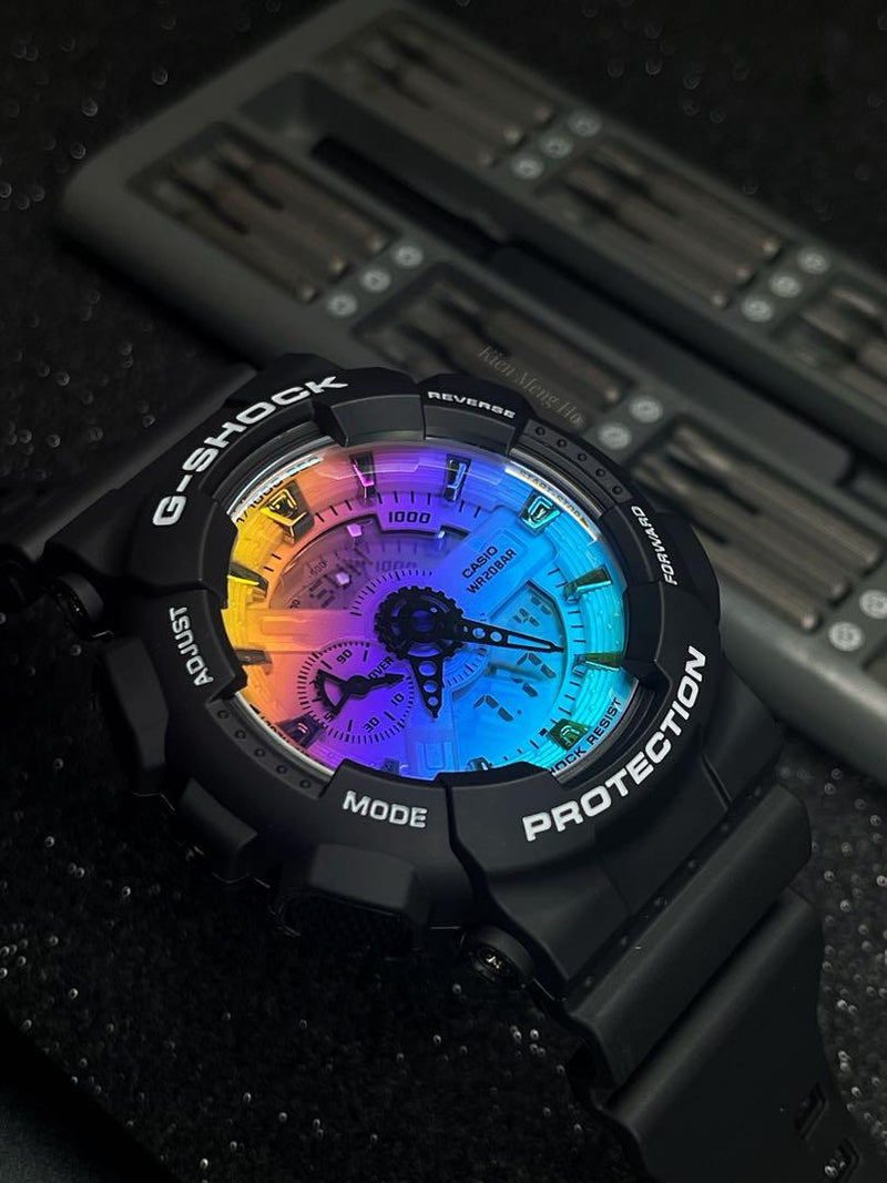 Casio G-shock GA-110SR-1A Digital Analog Resin Band Watch for Men